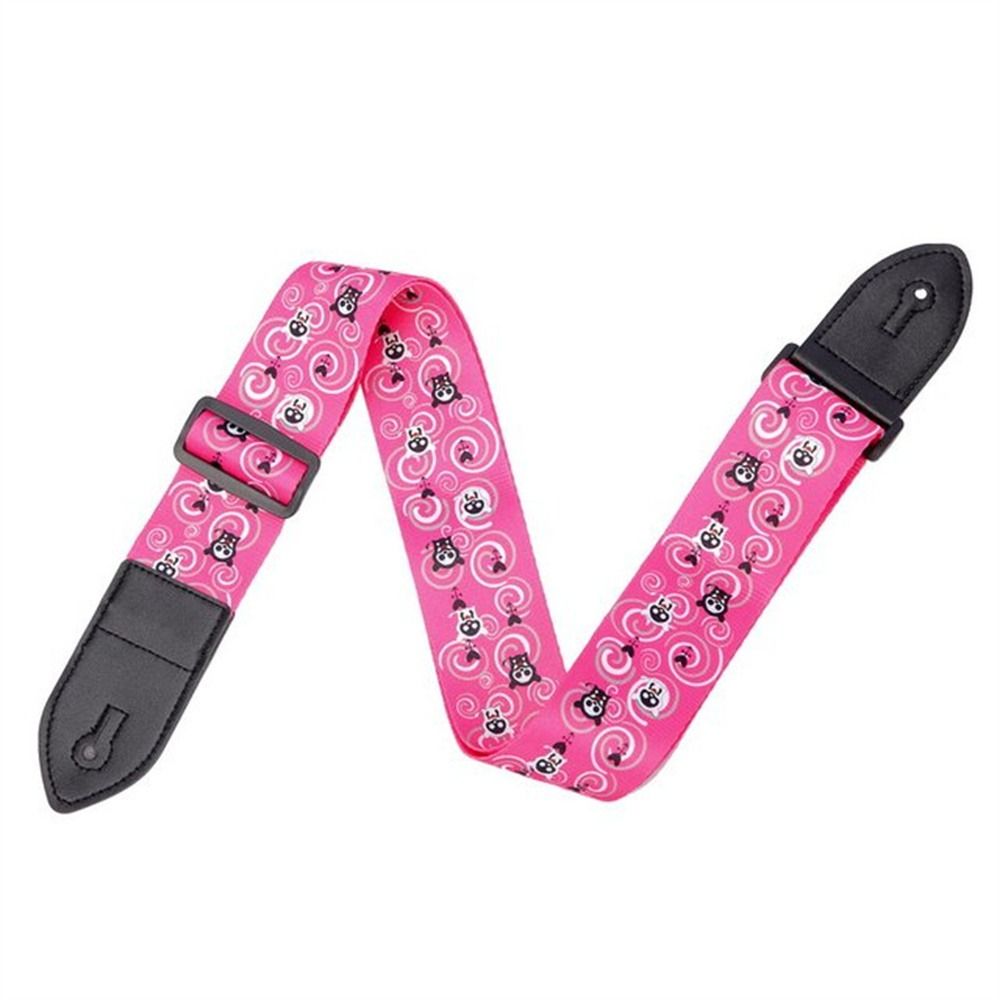 Leather Classic Strap - Klassische Gitarre Ethno-Stil Lederkopf Verbreiterter Gitarren-Schultergurt