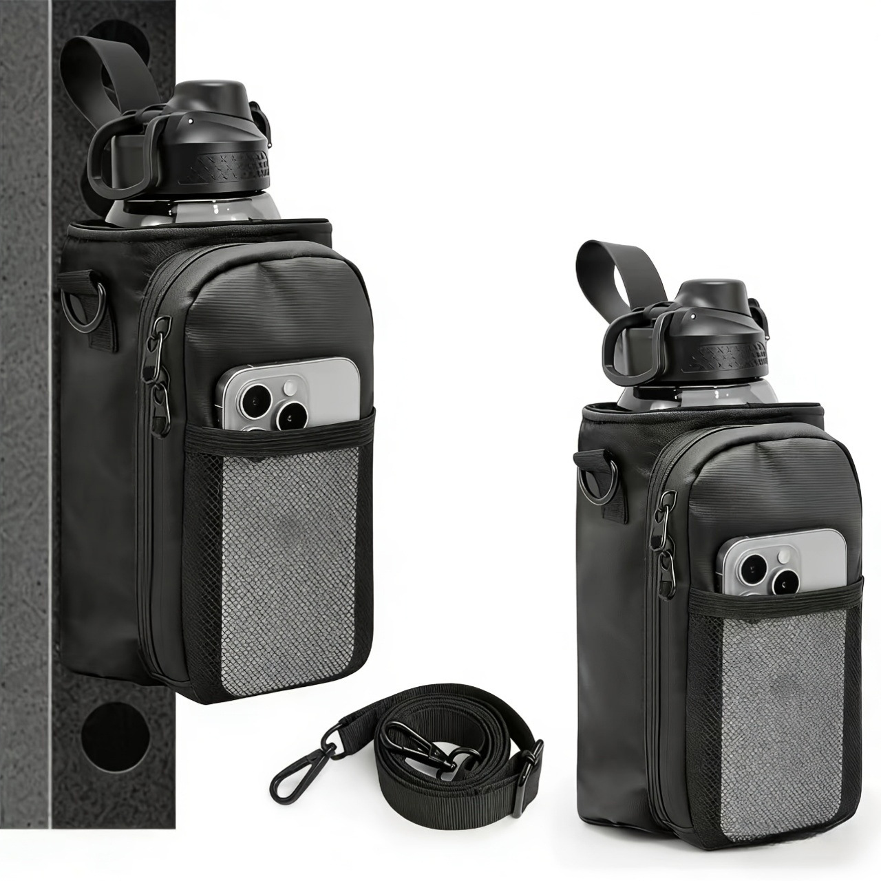 Rugged Sport Strap - Verstellbarer Magnetischer Wasserflaschenhalter für 10-46oz Stanley