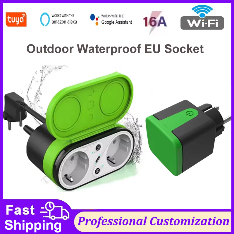 Smart Accessories - Tuya EU 16A WLAN Smart Outdoor-Steckdose