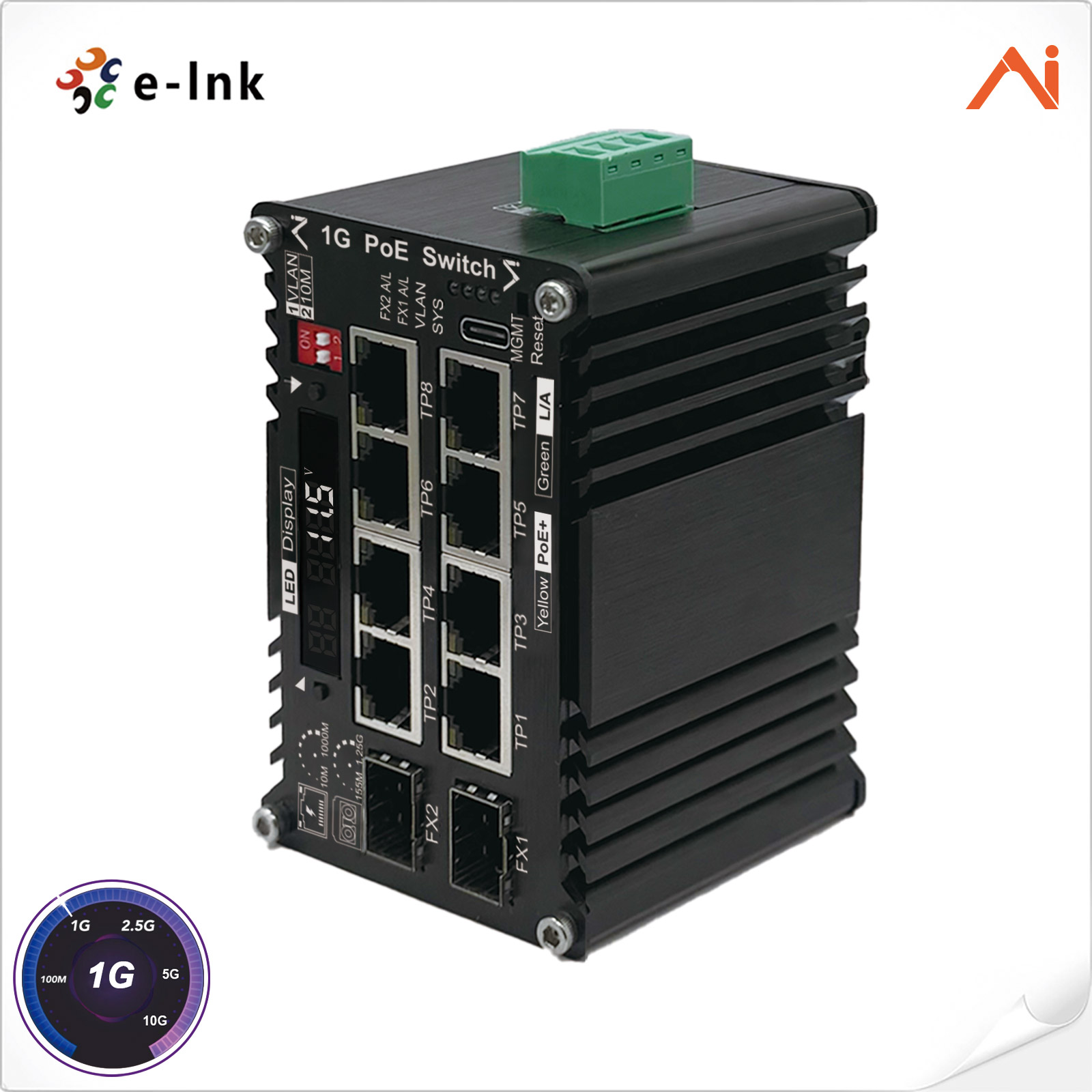 KI-gesteuerter 8-Port PoE+ 30W – Smart Accessories Bewertung und Preis