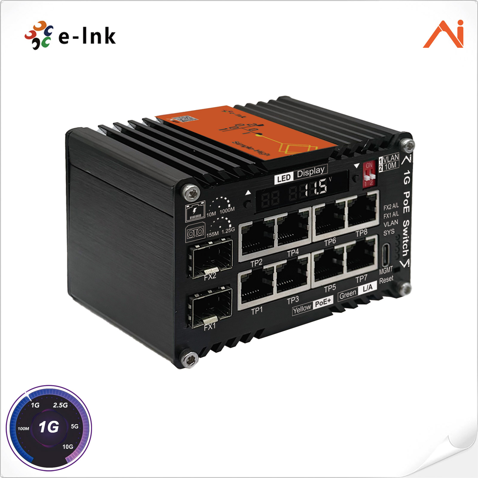 KI-gesteuerter 8-Port PoE+ 30W – Smart Accessories Bewertung und Preis