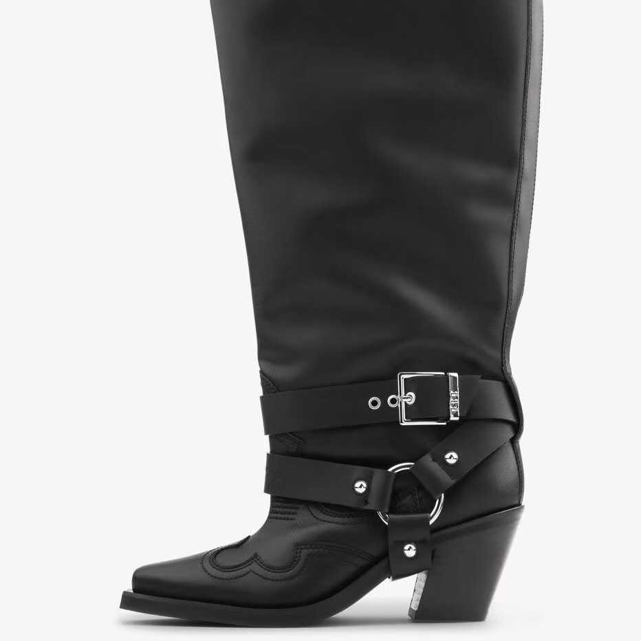 Kniehohe Cowboystiefel aus sch – Leather Classic Strap Bewertung und Preis